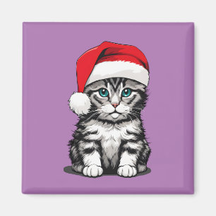 Imán Navidades gatitos