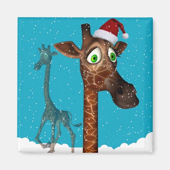 Imán Navidades Giraffe Magnetite (Frente)