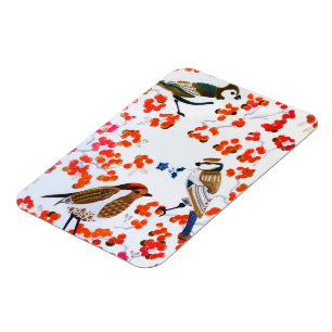 Imán Navidades Gold Birds Holly Berries Brands