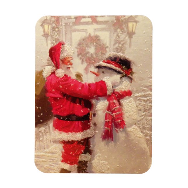 Imán Navidades helados de Santa Claus (Vertical)
