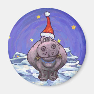 Imán Navidades Hippotamus