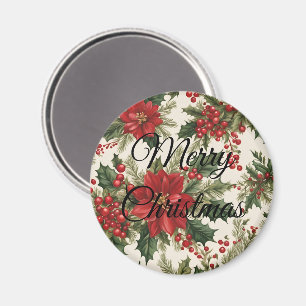 Imán Navidades Holly y Berries Magnet