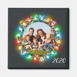 Imán Navidades iluminan la guerra de fotos de feriado c