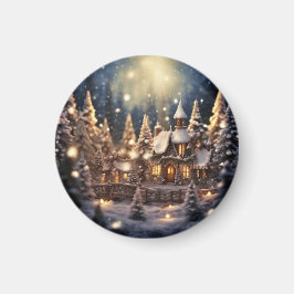 Imán Navidades inspirados Castillo de hadas