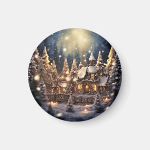 Imán Navidades inspirados Castillo de hadas