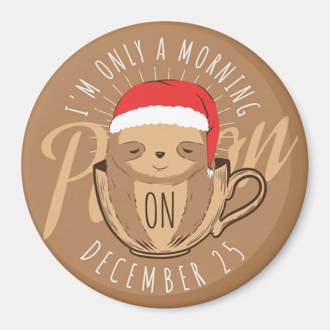 Imán Navidades inteligentes Sloth (Frente)