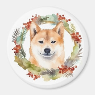 Imán Navidades Inu de Shiba escribieron presentación fe