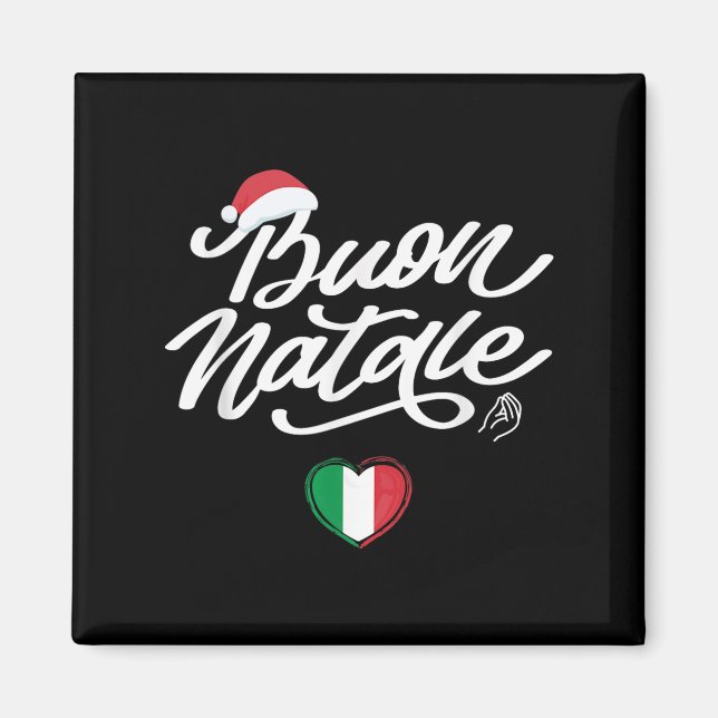 Imán Navidades italianos Buon Natale, Orgullo italiano (Frente)
