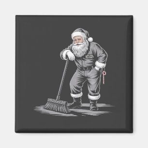 Imán Navidades Janitor Santa Xmas Limpieza