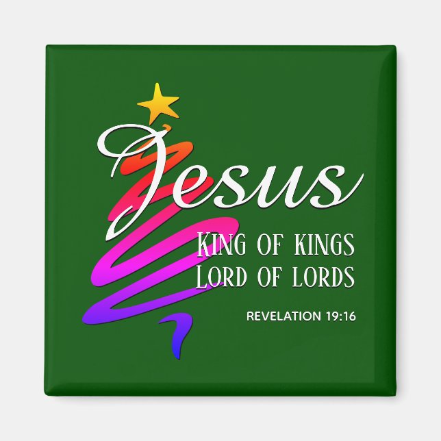 Imán Navidades JESUS KING OF KINGS (Frente)