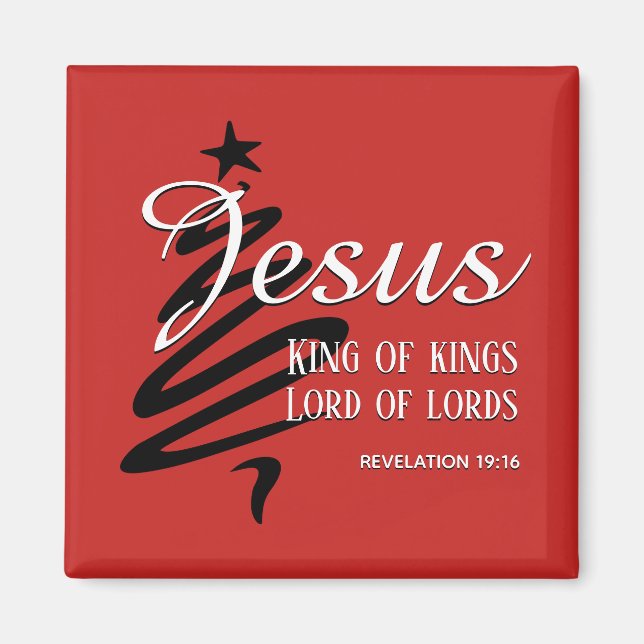 Imán Navidades JESUS KING OF KINGS (Frente)