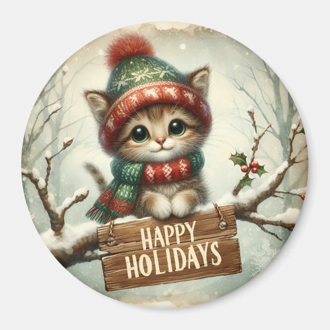 Imán Navidades Kitty Magnet (Frente)