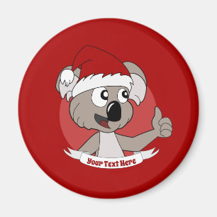 Imán Navidades koala personalizado