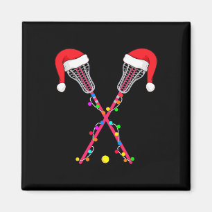 Imán Navidades Lacrosse Santa Hat iluminan divertidos d