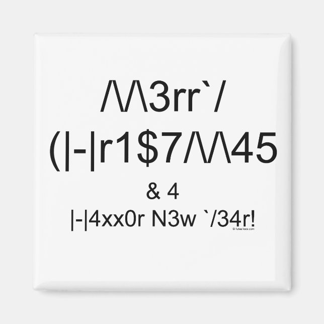 IMÁN NAVIDADES LEET (Frente)