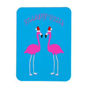 Imán Navidades Lesbianas Flamingos Flamingo Belles