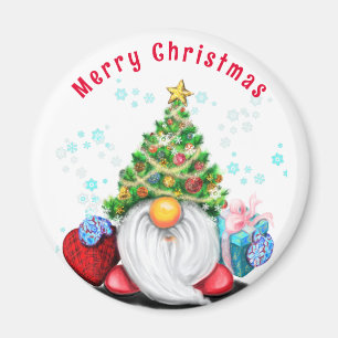 Imán Navidades Magnet Happy Gnome con regalos