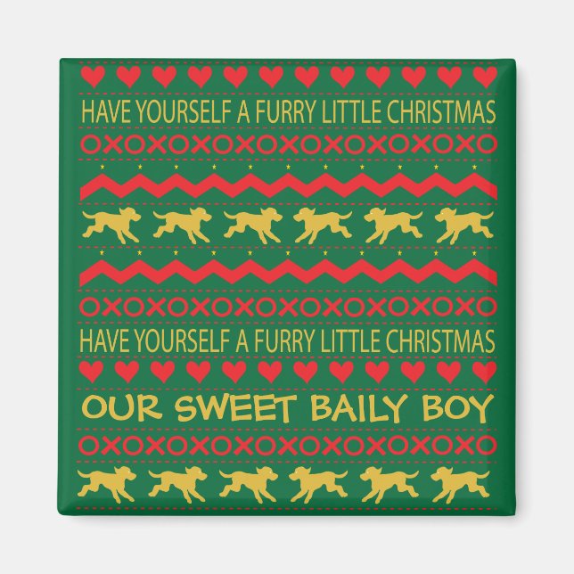Imán Navidades Magnet Square FURRY PEQUEÑOS NAVIDADES/P (Frente)