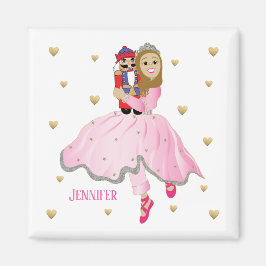 Imán Navidades Magnet Square Nutcracker Lt Brwn Hair