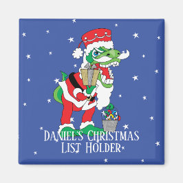 Imán Navidades Magnet Square TySANTAsaurus Rex
