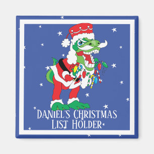 Imán Navidades Magnet Square TySANTAsaurus Rex 2