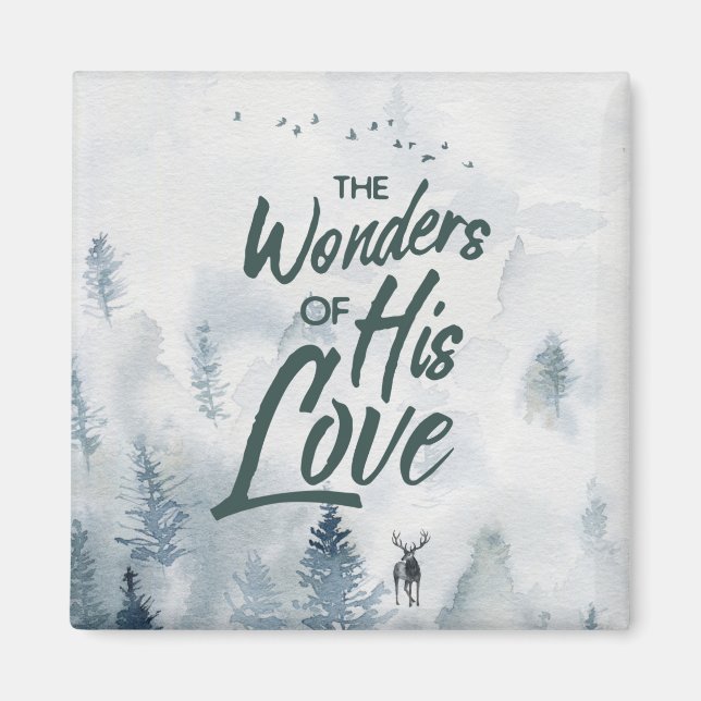 Imán Navidades Maravillas religiosas de sus bendiciones (Frente)