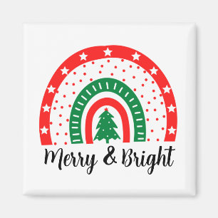 Imán Navidades Merry y Bright