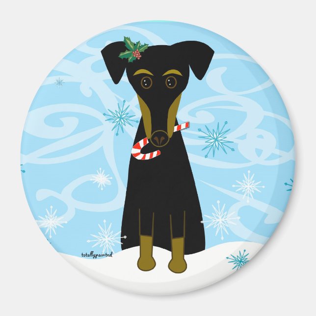Imán Navidades Min Pin (Frente)