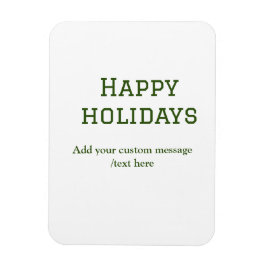 Imán Navidades mínimos de vacaciones felices verdes