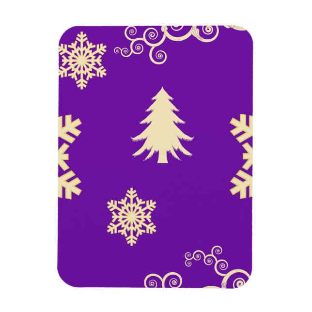 Imán Navidades morados (Vertical)