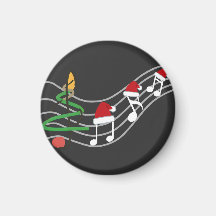 Navidades Music Notes Santa Hat Treble Clef