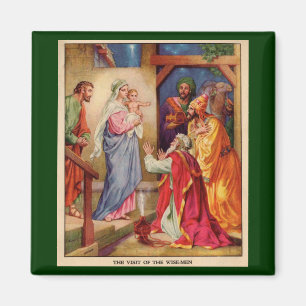 Imán Navidades Natividad Escena Wisemen