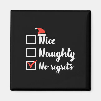 Imán Navidades Naughty No Lamenta Graciosa Lista De Xma