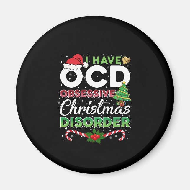 Imán Navidades-Navidades obsesionados con la OCD desord (Frente)