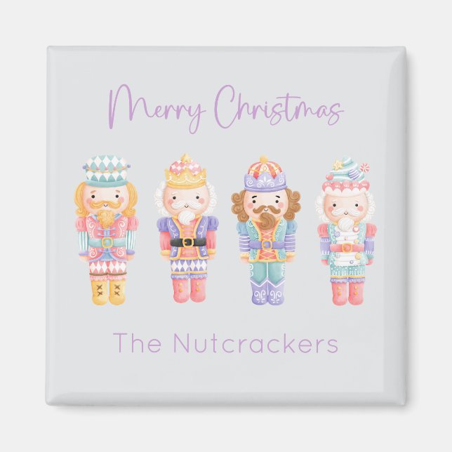 Imán Navidades Nutcracker Pastel (Frente)