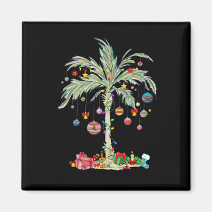 Imán Navidades Palm Tree Tropical Xmas Beach Florida Ha