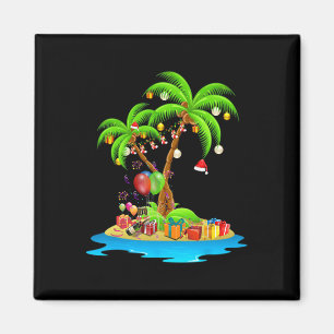 Imán Navidades Palm Tree Tropical Xmas Coconut