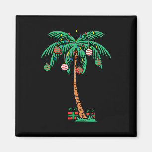 Imán Navidades Palm Xmas Tree Tropical Beach Hawaii Wom