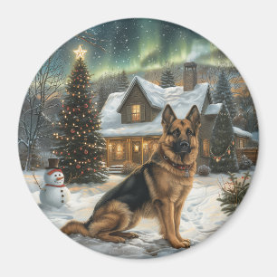 Imán Navidades Pastor Alemán