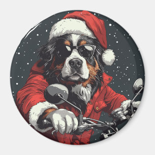 Imán Navidades Perro de montaña Bernese