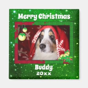 Imán Navidades Perro Mascota foto regalo