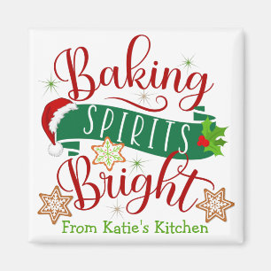 Imán Navidades Personalizados brillantes de los Espírit