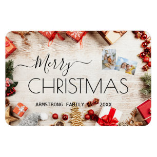 Imán Navidades personalizados clásicos foto de HolidayF