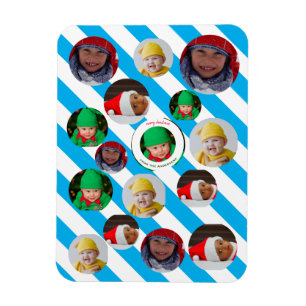 Imán Navidades personalizados de vacaciones 🎄 cuatro f