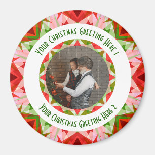 Imán Navidades personalizados Estrella Jolly Red Fun Fu