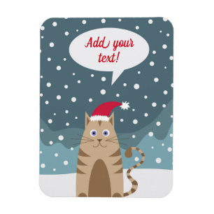 Imán navidades personalizados kittenspeech burbuja añad