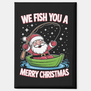Imán Navidades pescadores pescadores Funny Guay Santa C