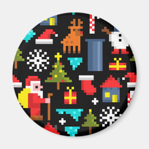 Imán Navidades Pixel