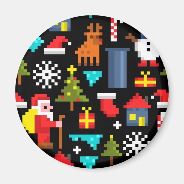 Imán Navidades Pixel (Frente)