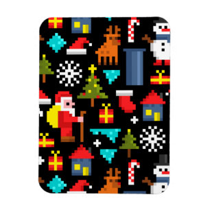 Imán Navidades Pixel